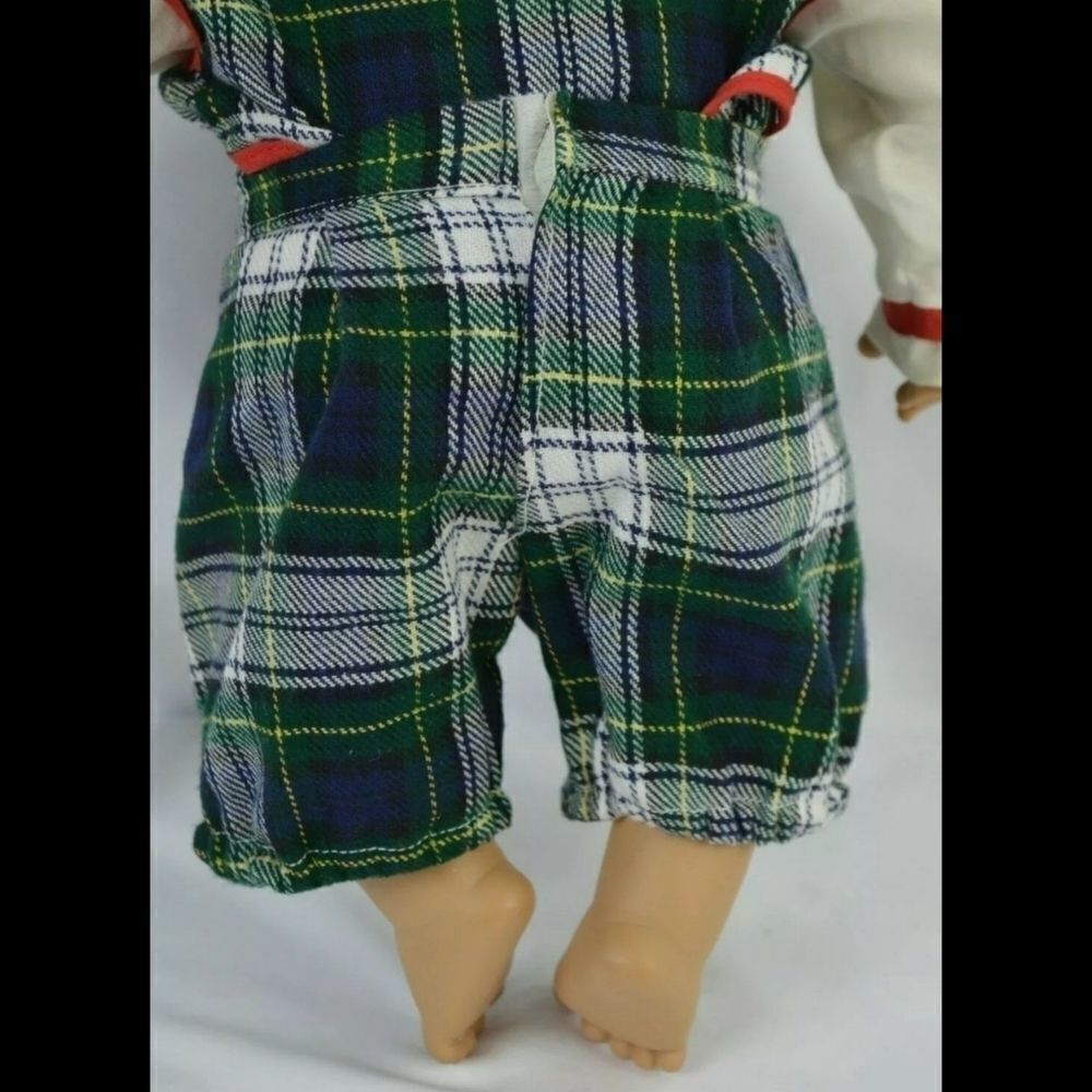 VINTAGE CARLOS GONZALEZ BOY DOLL GREEN PLAID OUTFI - Picture 7 of 8